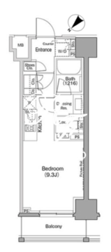 ザ・パークハビオ巣鴨 802 間取り図