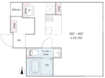 ザ・トリアス錦糸町 402 間取り図