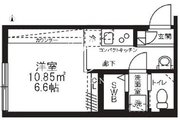 アバンテリム蒲田 201 間取り図