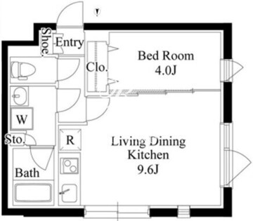 プレアス新大久保 302 間取り図