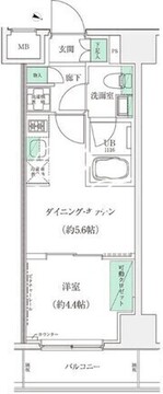 スタンズ板橋本町 403 間取り図