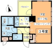 スリアン神楽坂 303 間取り図