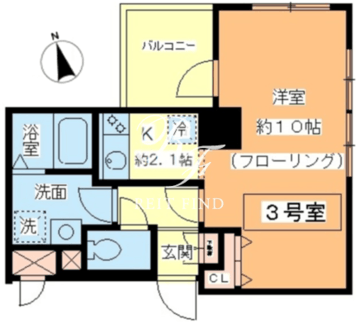 スリアン神楽坂 303 間取り図