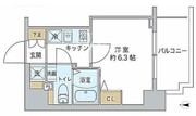 スプランディッド品川 703 間取り図