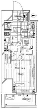 ガリシア代々木 403 間取り図
