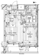 ガリシア代々木 904 間取り図