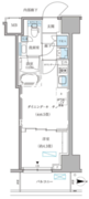 パークアクシス住吉ガーデンスクエア 705 間取り図