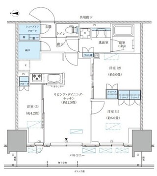 パークアクシス西大島コンフォートスクエア 1418 間取り図