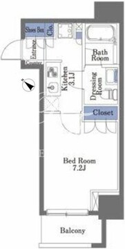 プライムメゾン神保町 504 間取り図