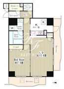 アルブル高輪 604 間取り図
