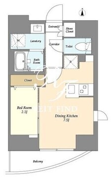 ヴィラクレスト東上野 1302 間取り図