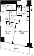 パークアクシス銀座イースト 1401 間取り図