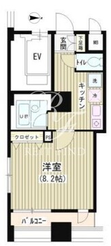 アクアコート 506 間取り図