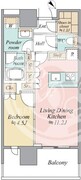 リビオタワー品川 622 間取り図