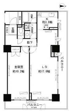 パーク・アヴェニュー神南 601 間取り図