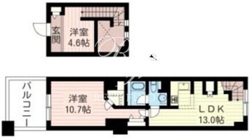 レジデンスシャルマン月島 733 間取り図