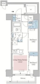 アーバネックス菊川4 601 間取り図