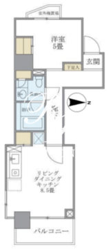 マイプレジール広尾 1001 間取り図
