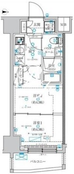 スパシエ蒲田グランドタワー 403 間取り図