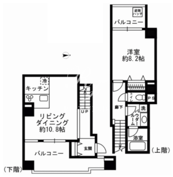 NTPRレジデンス芝浦 801 間取り図