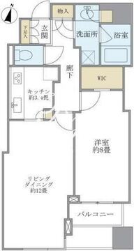 大崎ウエストシティタワーズ E-704 間取り図