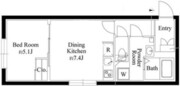 アバンティア西新宿1 204 間取り図