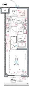 クレヴィスタ墨田 507 間取り図