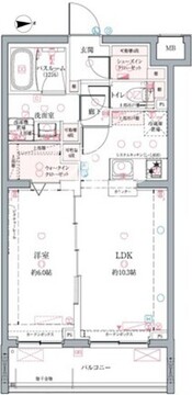クレヴィスタ墨田 308 間取り図