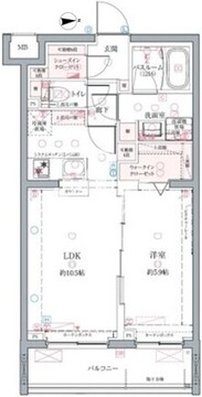 クレヴィスタ墨田 403 間取り図