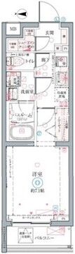 クレヴィスタ墨田 413 間取り図