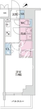 スプランディッド四ツ木 306 間取り図