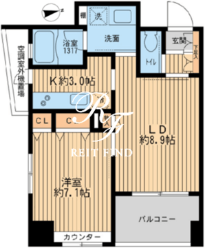クリオ戸越銀座壱番館 1001 間取り図
