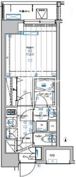 シーフォルム西新宿五丁目 501 間取り図
