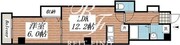 ソレイユ蒲田 601 間取り図