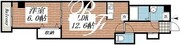 ソレイユ蒲田 702 間取り図