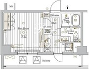 ミライズ五反野レジデンス 207 間取り図