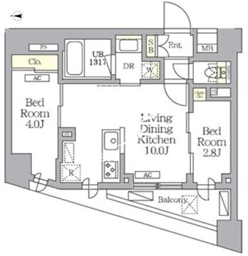NOGATA RESIDENCE 205 間取り図