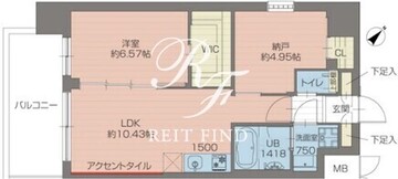 プレジオ新小岩EURO 505 間取り図