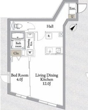 トリビュート西大井 303 間取り図