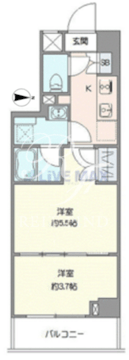ジェノヴィア世田谷砧2 209 間取り図