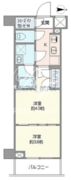 ジェノヴィア世田谷砧2 210 間取り図