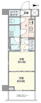 ジェノヴィア世田谷砧2 210 間取り図