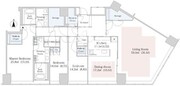 セントラルパークタワー・ラ・トゥール新宿 3910 間取り図