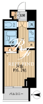 HF早稲田レジデンス 1-701 間取り図