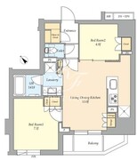 パークアクシス東京尾久 201 間取り図