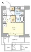 パークアクシス東京尾久 608 間取り図