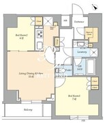 パークアクシス東京尾久 502 間取り図