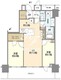 ザ・タワー十条 1904 間取り図