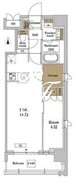 ＲＪＲプレシア蒲田 401 間取り図