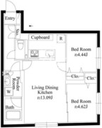 グランピア学芸大学 204 間取り図